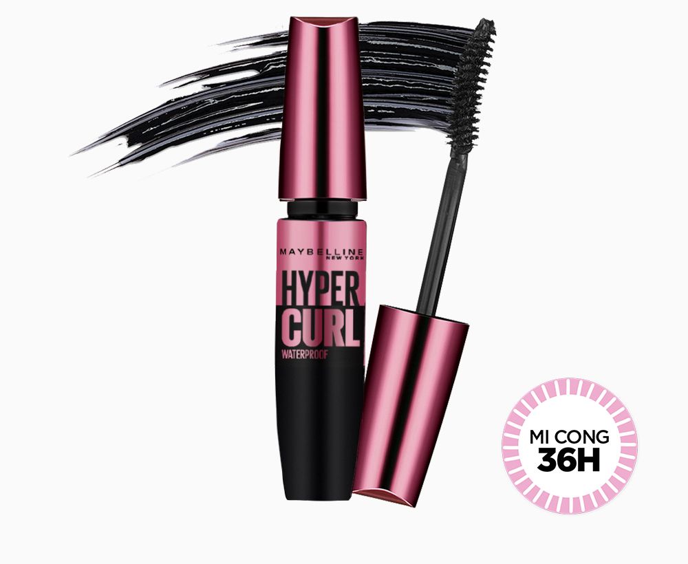 Mascara Maybelline Làm Cong Mi 100° 9.2ml Hyper Curl Volum' Express Mascara