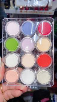 Nail set bột nặn hoa 3 in 1 - nặn hoa bột nổi - nhúng- đắp móng (màu phối ngẫu nhiên)