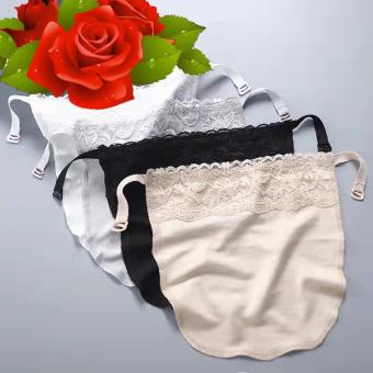 Đồ Lót Ren Che Ngực Áo Ống Chống Lem Cổ Thấp Cổ Chữ V Với Vải Ren Bên Trong Ngực