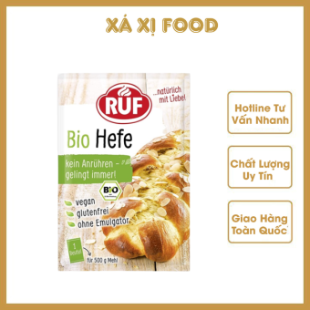 Men Nở Hữu Cơ Làm Bánh Mỳ , Bánh Bao Bio Hefe RUF Gói 9g Nội Địa Đức