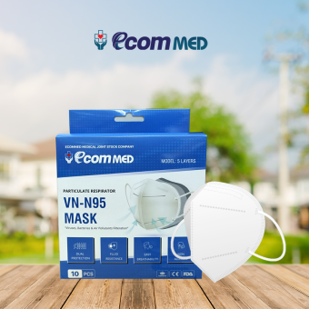 Khẩu Trang N95 EcomMed (Hộp 10 cái)