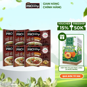 (Chọn Loại) Phở Bò Phở Story Gói 72g