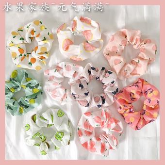 KOREMI Dây Thun Cột Tóc Scrunchies Fruit New Trend Style Hàn Quốc