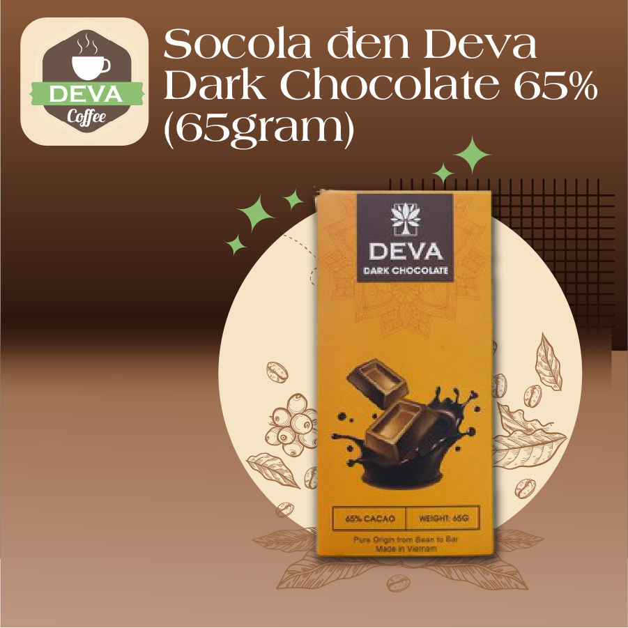 Socola đen Deva – Dark Chocolate 65%