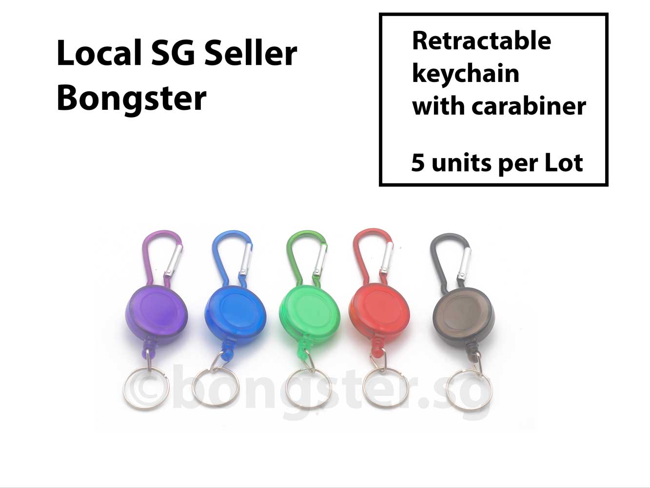 Unique Bargains 3 Pack Spiral Retractable Spring Coil Keychain