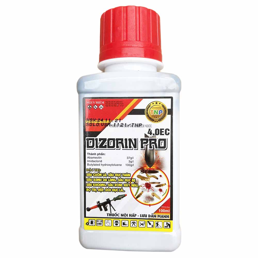 Đặc trị bọ trĩ và rệp trắng Confidor Dizorin Pro (đặc trị rệp sáp, rệp trắng, rầy nây, sâu cuốn lá) 100ml