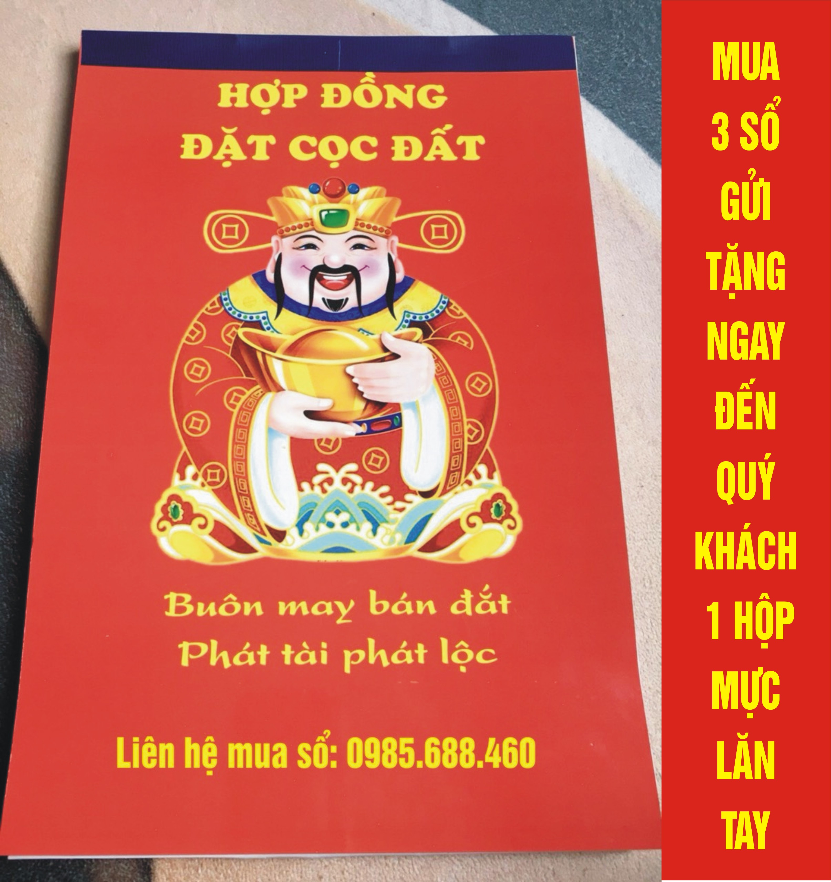 Hợp đồng đặt cọc nhà đất 3 liên mẫu
