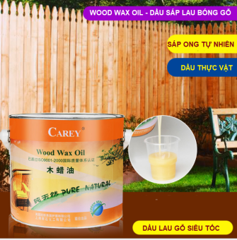 Dầu sáp lau bóng gỗ hoàn thiện Carey lon 250ml