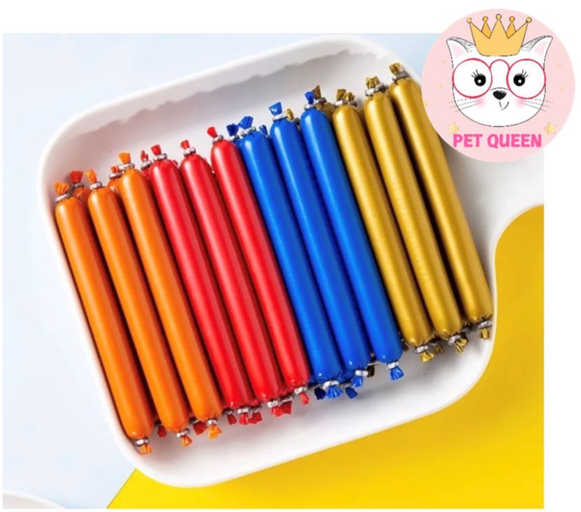 COMBO 10 XÚC XÍCH DINH DƯỠNG CAO CẤP CHO THÚ CƯNG 5 VỊ