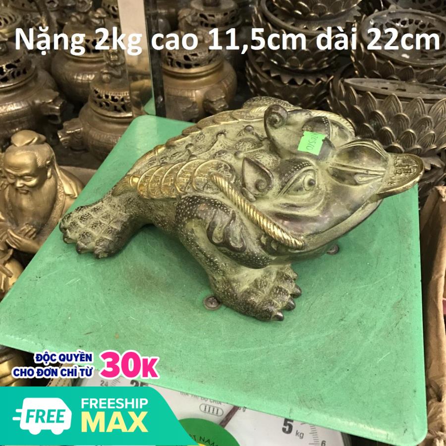 Cóc 3 chân bằng đồng giả cổ nặng 2kg ms510