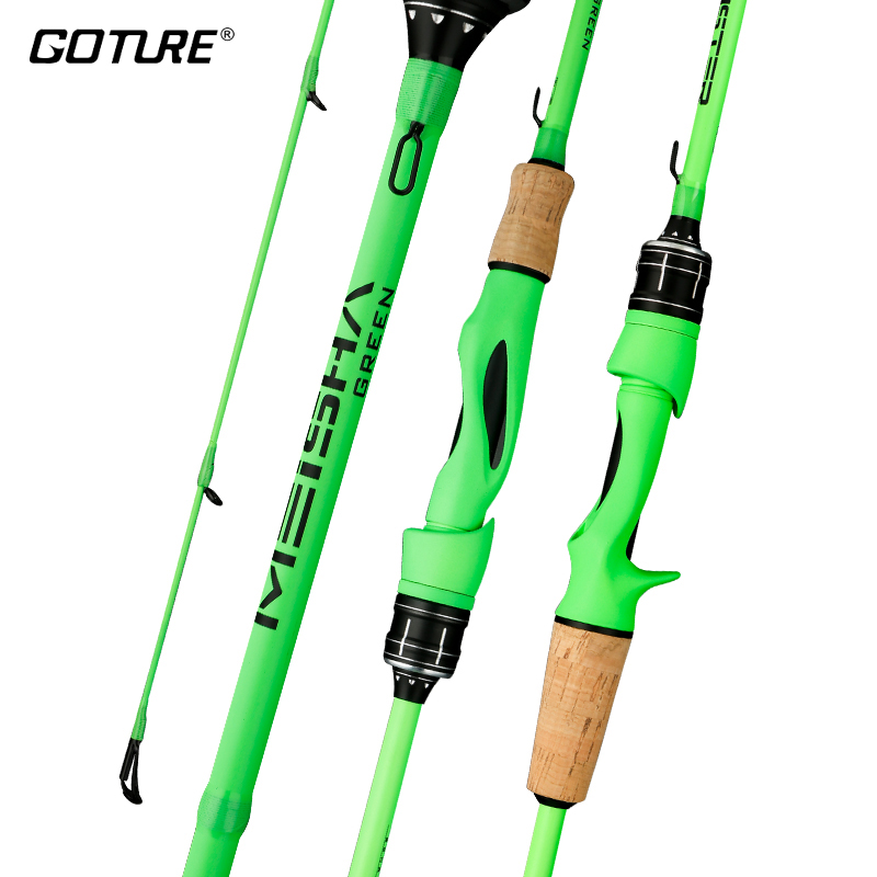 Goture MH+H Double Tips Fishing Rod 30T Carbon Fiber Spinning Casting Rod  1.83m-2.4m Lure Rod For Saltwater Freshwater 7-45g