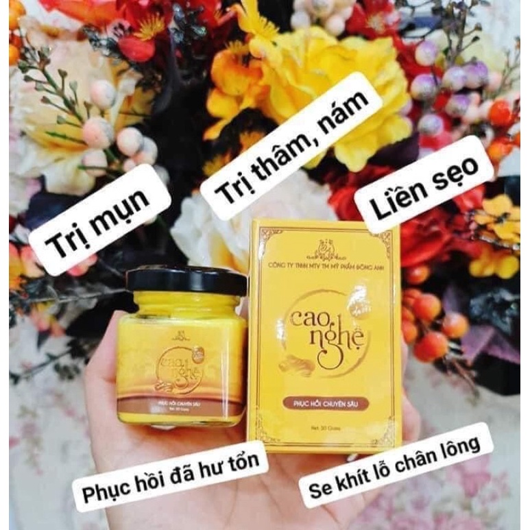 Mặt nạ cao nghệ ủ đêm phục hồi, dưỡng ẩm da chuyên sâu, cao nghệ mỹ phẩm Đông Anh