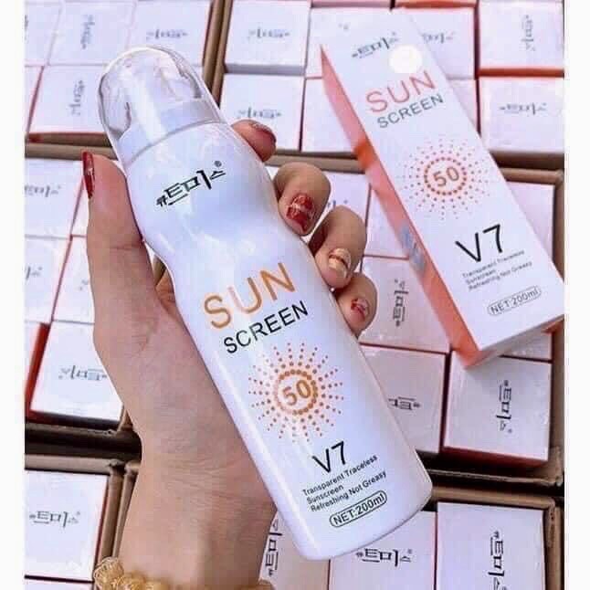 Xịt chống nắng v7 sun