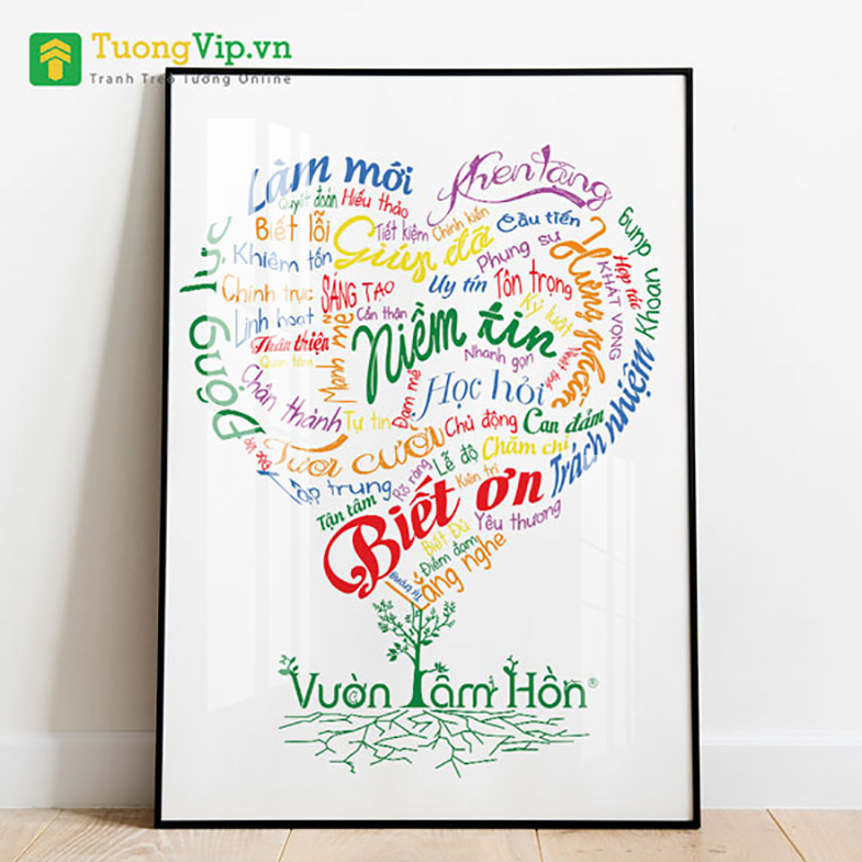Tranh Laminate - Tranh Treo Tường Văn Phòng - Vườn Tâm Hồn