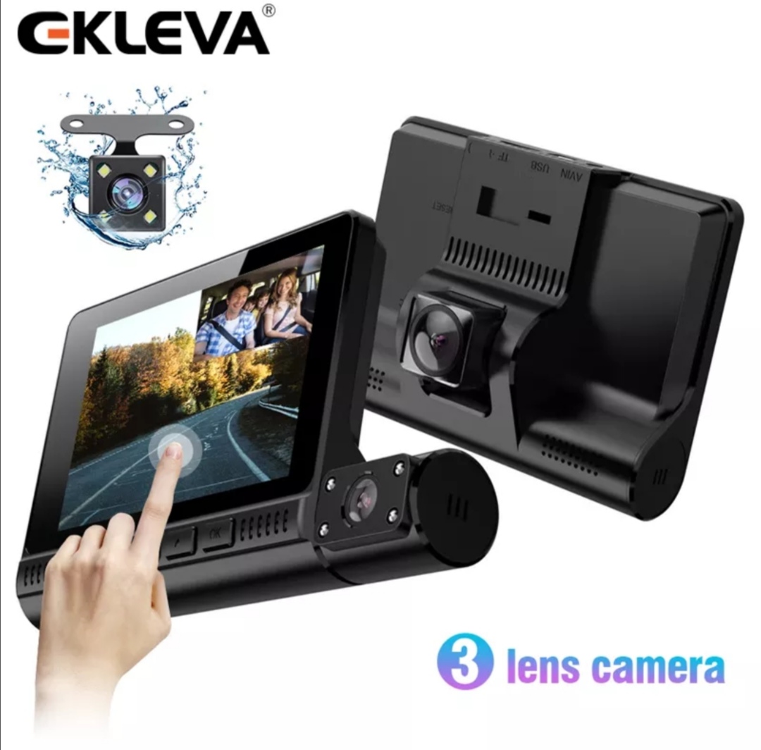 Camera hành trình EKLEVA, Full HD 1080, ống kính kép, mắt hồng ngoại nhìn đêm