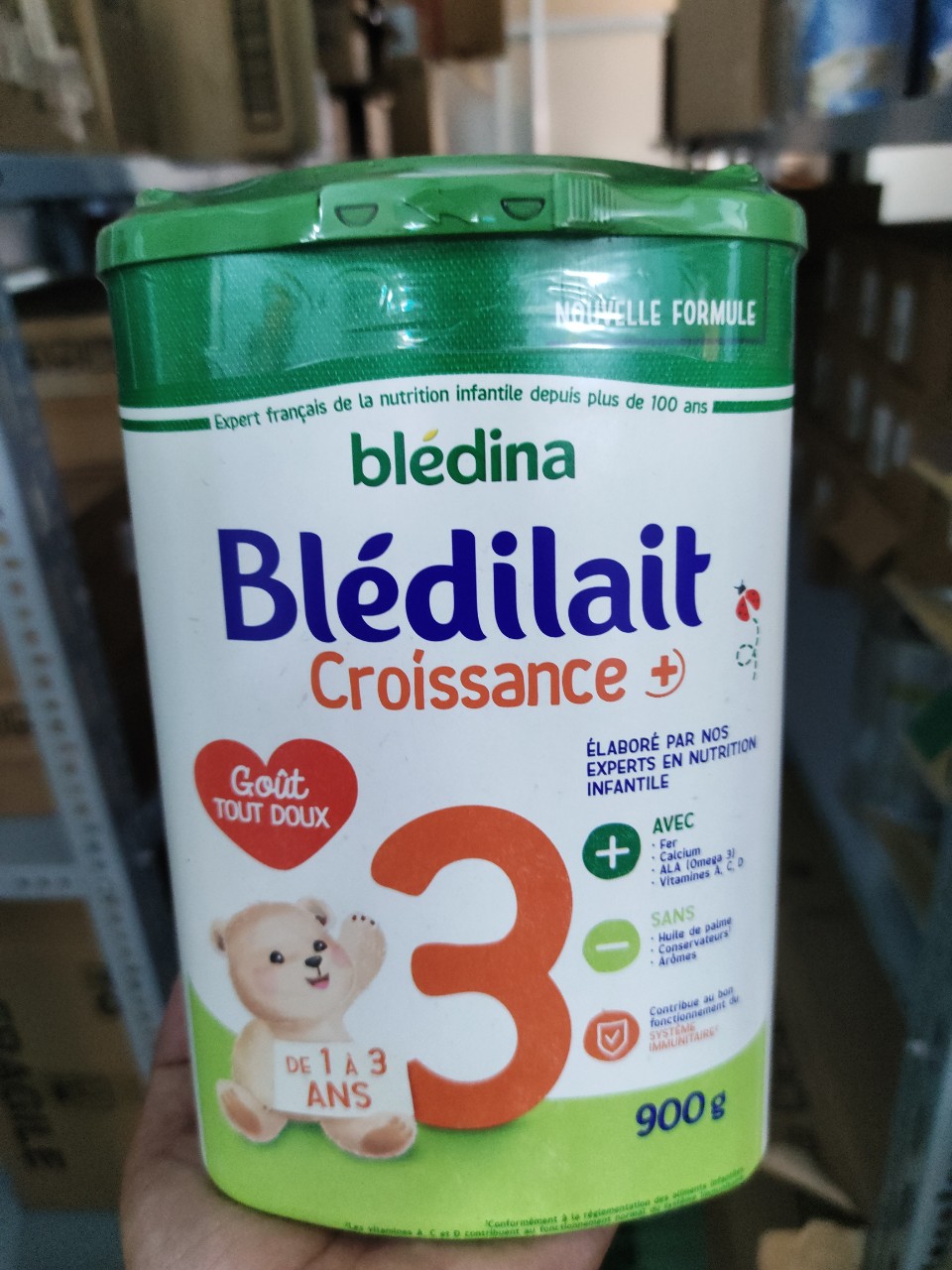 CHÍNH HÃNG 100% Sữa bột Bledilait Bledina số 1 2 3 hộp 900g