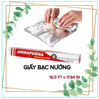 Cuộn giấy bạc nướng thực phẩm annapurna,bọc và bảo quản thức ăn đa năng