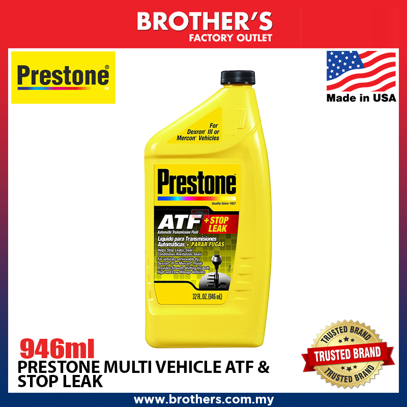 Prestone® Multi Vehicle ATF & Stop Leak 946ml Made In USA High Quality
