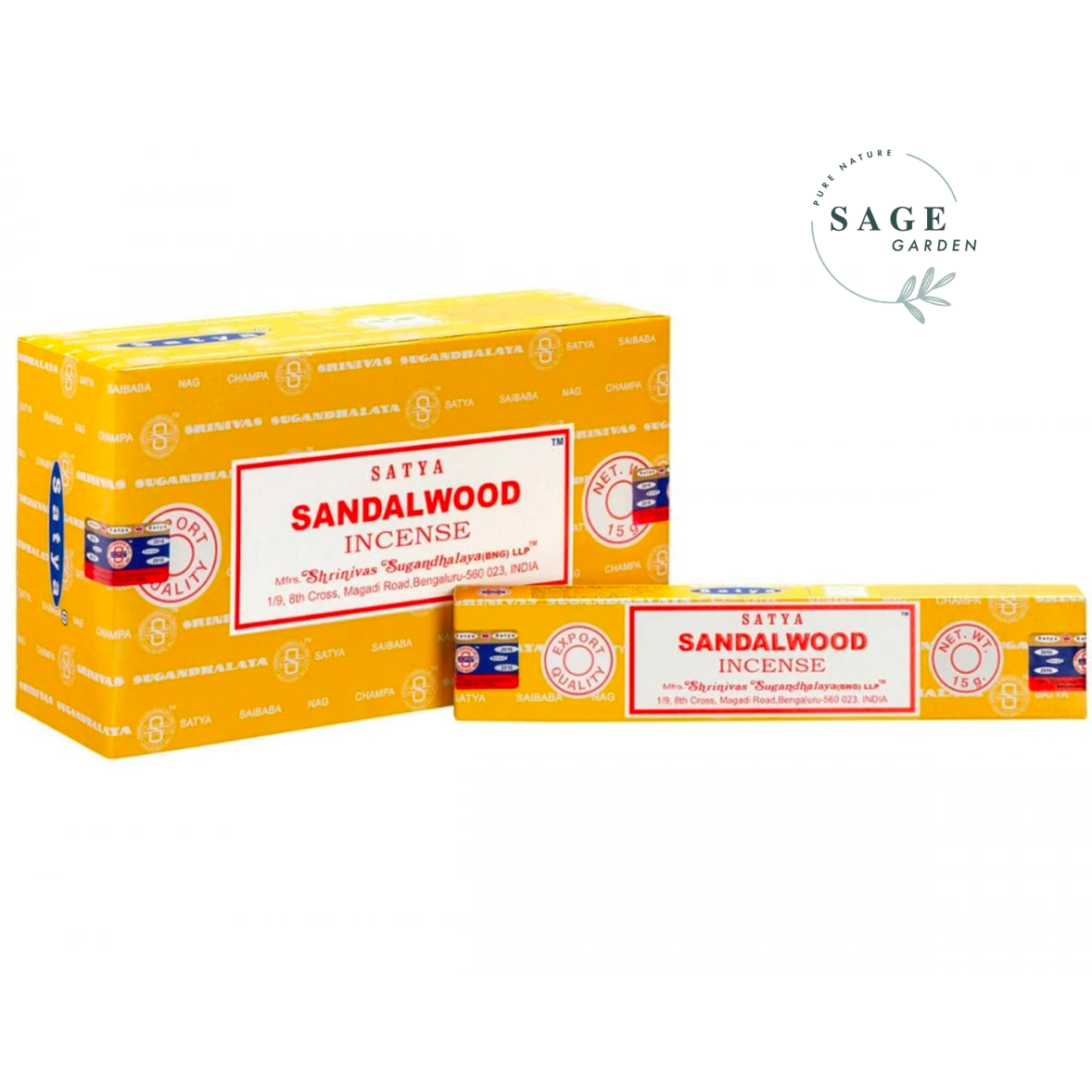SANDALWOOD Incense and Cone_SATYA India _ Sage Garden