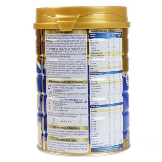 Sữa Bột Dielac Alpha Gold IQ 1 800g ( Mẫu Mới )