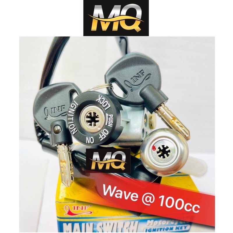 BỘ Ổ KHOÁ WAVE A 100cc 2007-2015 (8 CẠNH ĐIỆN VÀ YÊN)