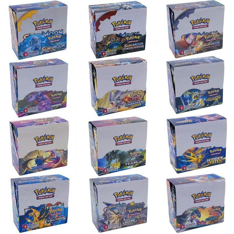 324 thẻ bài pokemon kiếm & khiên tiếng anh-trò chơi giao dịch ngôi sao rực rỡ thẻ đóng hộp pokmon tăng cường đồ chơi trẻ em quà tặng cho trẻ emef toy