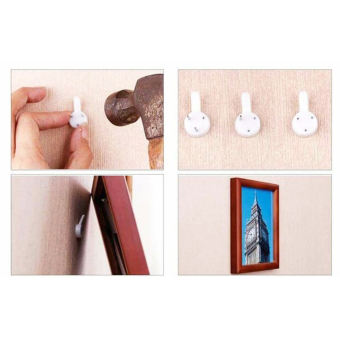 10 Móc Treo Đinh 3 Chân Đóng Tường, Treo Tranh, Ảnh, Đồng Hồ Chắc Chắn, Tiện Dụng, Nhanh Chóng - TakyHome 2220Set10
