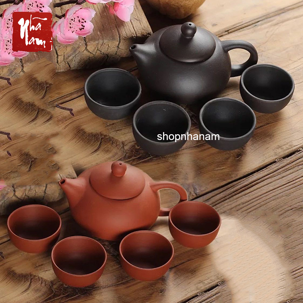 Bộ ấm chén uống trà gốm sứ tử sa tinh hoa trà đạo - Phong Thủy Nhã Nam