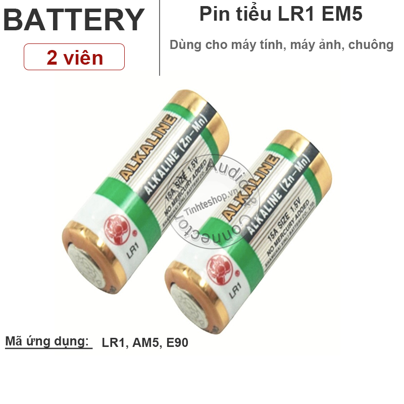 Pin tiểu 1.5V LR1 AM5 E90 EASTFIRE dùng cho Đồng hồ Máy tính Máy ảnh.v.v (2 viên)