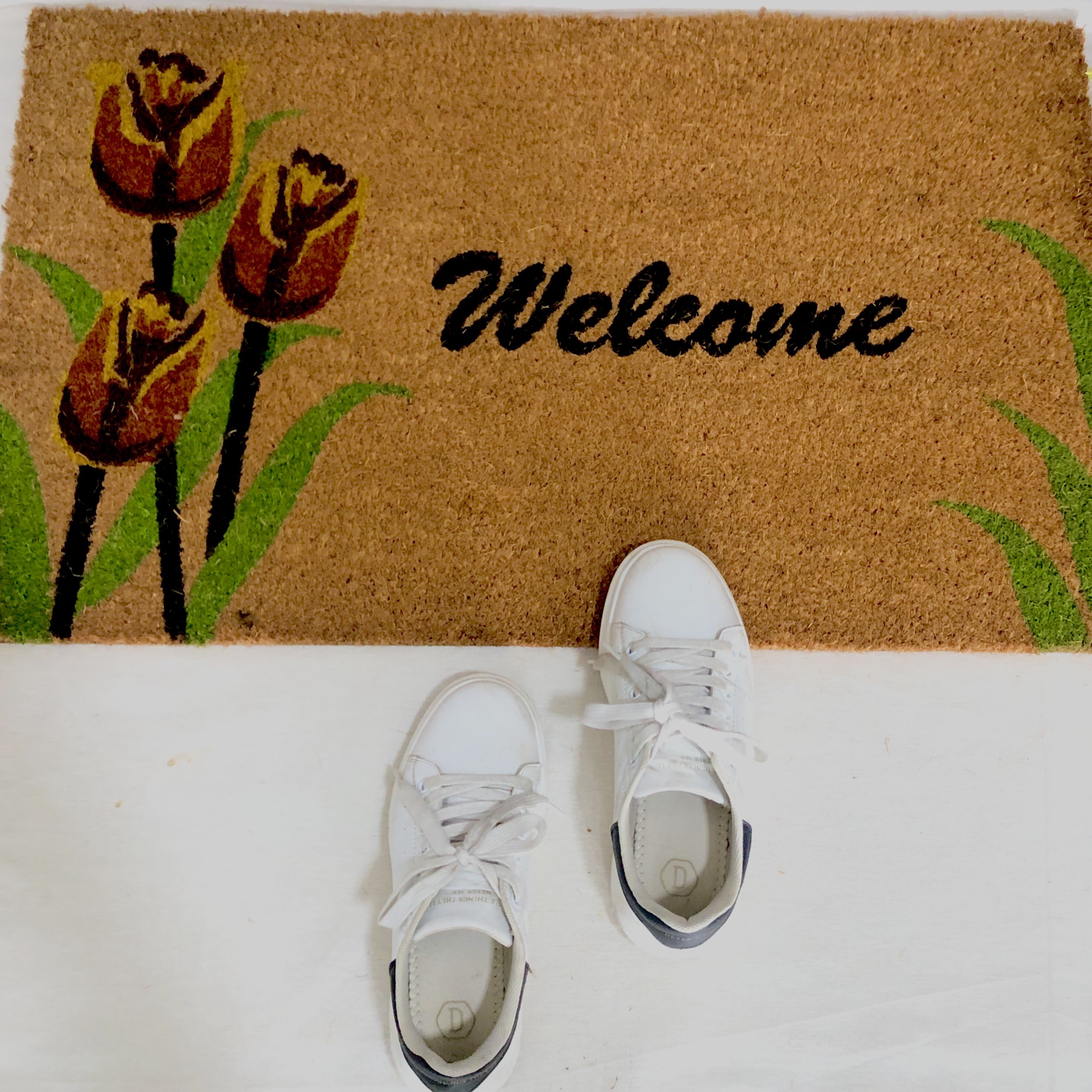 Thảm Chùi Chân Chào Đón Xơ Dừa Welcome Trang trí tại các cửa, lối vào trong nhà và ngoài trời