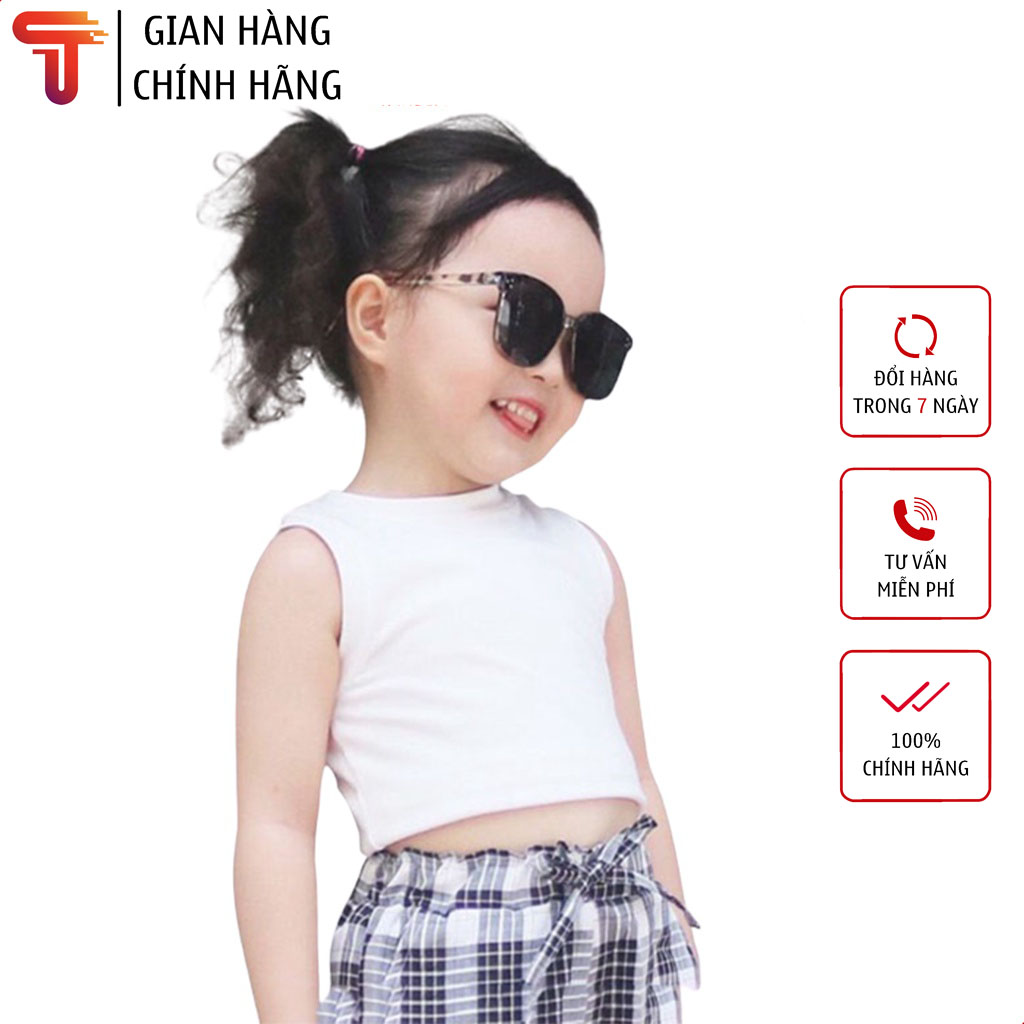 TANOSA Áo croptop bé gái dễ phối đồ màu sắc cực yêu cho bé 8-18kg