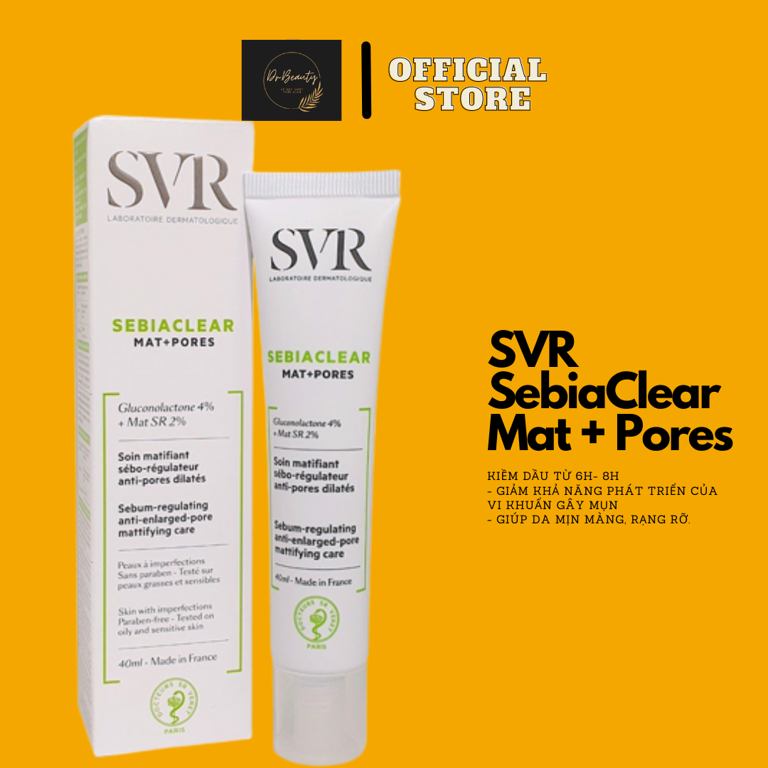 Kem dưỡng svr sebiaclear mat + pores 40ml