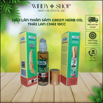 1 CHAI DẦU GIÓ DẦU LĂN THẢO DƯỢC NHÂN SÂM CHAI 10CC_THÁI LAN (CHÍNH HÃNG)