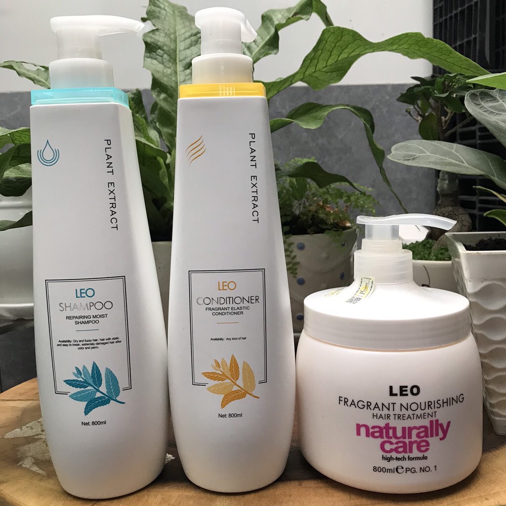 Bộ dầu gội, dầu xả, hấp dầu phục hồi tóc hư tổn Prosee Leo 800ml