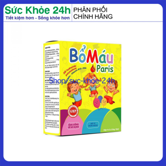 Bổ Máu Paris 20 ống giúp bé phát triển tăng cân ăn ngon ngủ tốt Bổ máu cho bé Bổ máu cho người lớn Sắt bổ máu Bổ sung sắt  Viên sắt bổ máu Bổ sung sắt cho bé