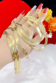 Dây chuyền mì loại dây lớn mạ vàng 18k