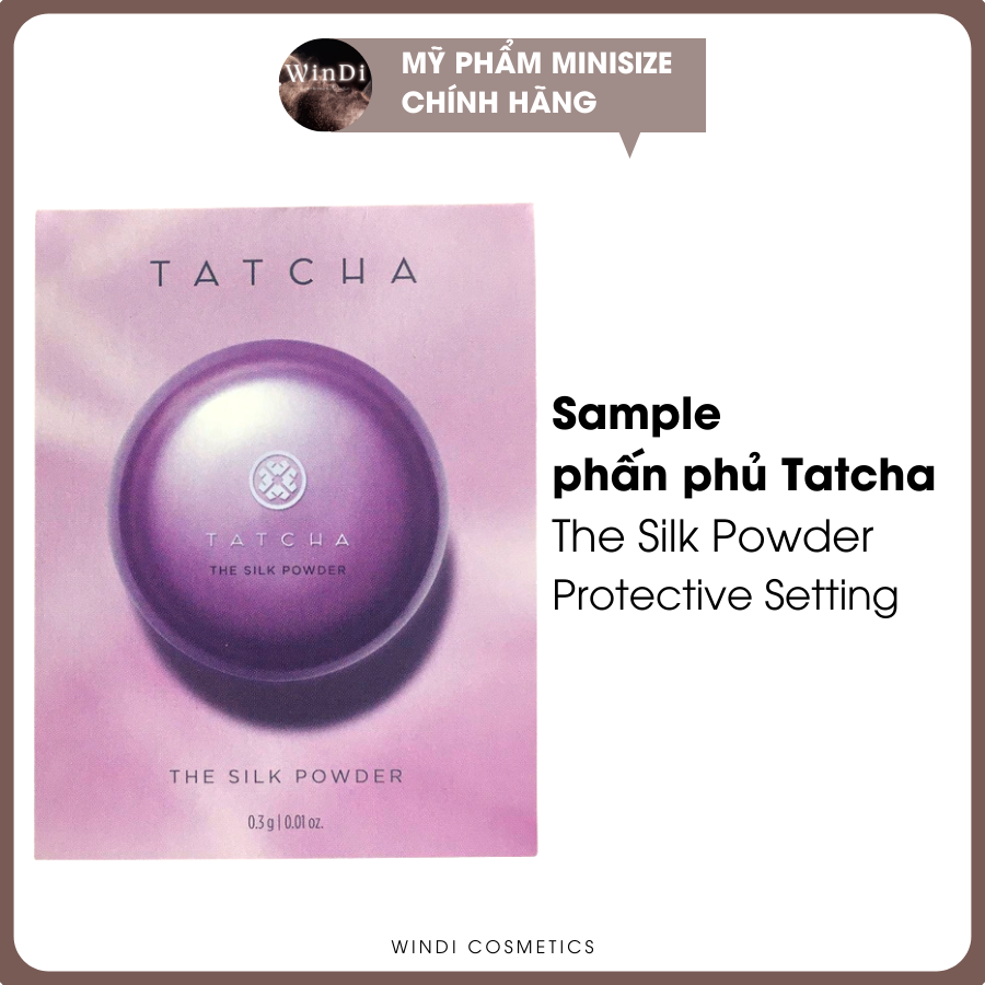 Sample Phấn Phủ Tatcha The Silk Powder Protective Setting 0,3g