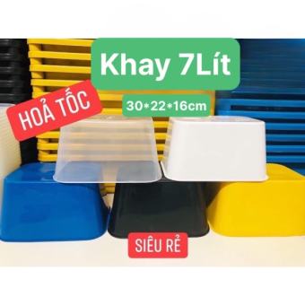 KHAY NHỰA NUÔI CÁ 7 lít 30x22x16cm