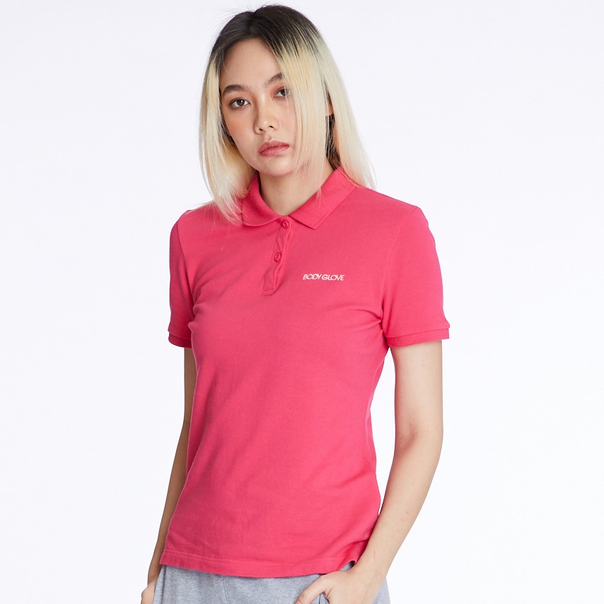 BODY GLOVE Women's CLASSIC POLO เสื้อโปโล ผู้หญิง สีชมพู-35 ราคา 395 บาท*ส่งฟรี