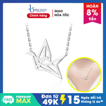 Dây chuyền bạc nữ S925 tinh khiết Cánh Chim Hạc - DB2479 - Bảo Ngọc Jewelry