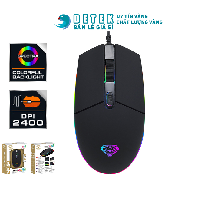 Chuột divipard g102 led rgb dpi 2400 cho game thủ bảo hành 3 tháng
