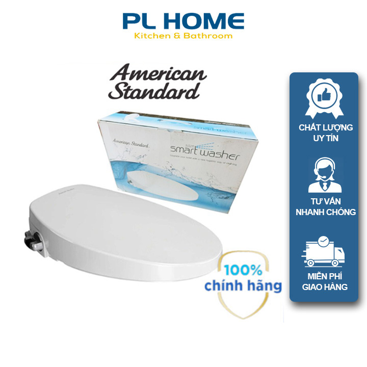 Nắp Rửa Bồn Cầu Thông Minh American Standard SLIM0001, nắp bồn cầu không sử dụng điện chính hãng