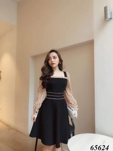 ĐẦM XÒE DỰ TIỆC PHỐI VOAN CHẤM BI SANG TRỌNG