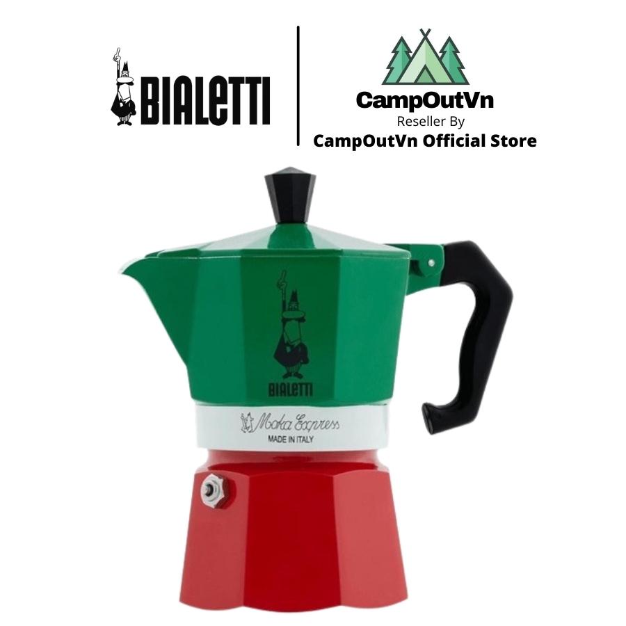 Ấm pha cà phê bialetti dã ngoại cắm trại 3 cup 150ml Moka ý campoutvn
