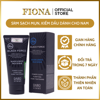 Sữa Rửa Mặt Nam Dabo Black Force Than Hoạt Tính Ngăn Ngừa Mụn, Trắng Da Hàn Quốc (120ml) – Hàng Chính Hãng
