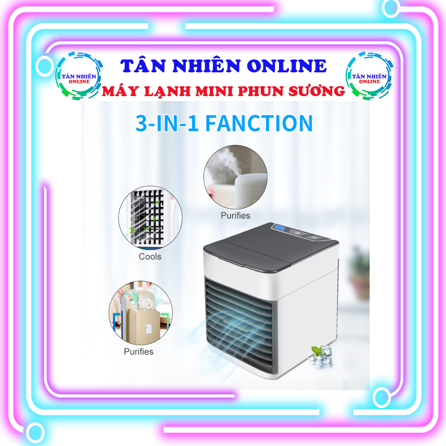 Quạt điều hòa mini (Loại 1) THANH LỌC VÀ LÀM MÁT không khí điều chỉnh được hướng gió, có đèn LED Điều chỉnh được, Tân Nhiên Online