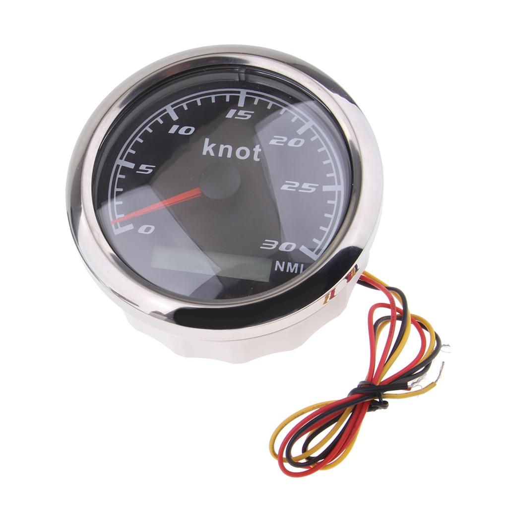 85Mm 3 Stainless GPS Speedometer Waterproof Digital Chrome Indicator