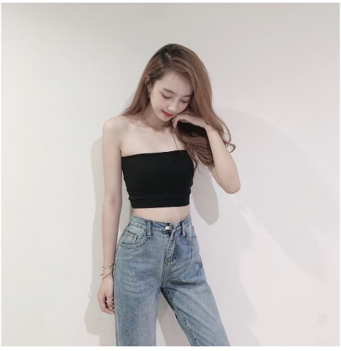 Áo ống cúp ngực không đệm, không mút - áo bra không dây cực xinh , dễ thương