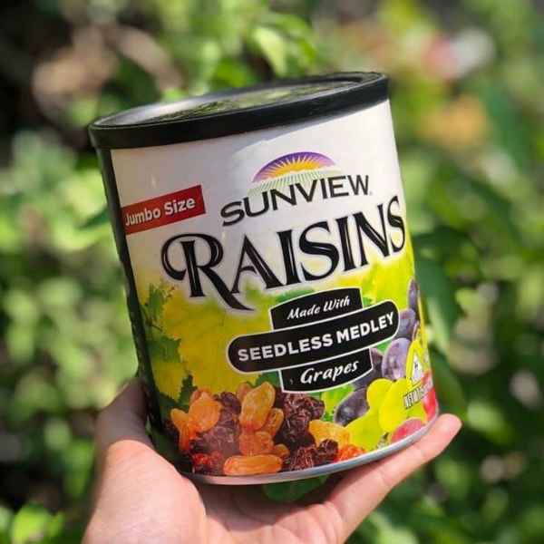 NHO KHÔ SUNVIEW RAISINS MỸ 425G - ĂN VẶT [HCM ship nhanh 4h]