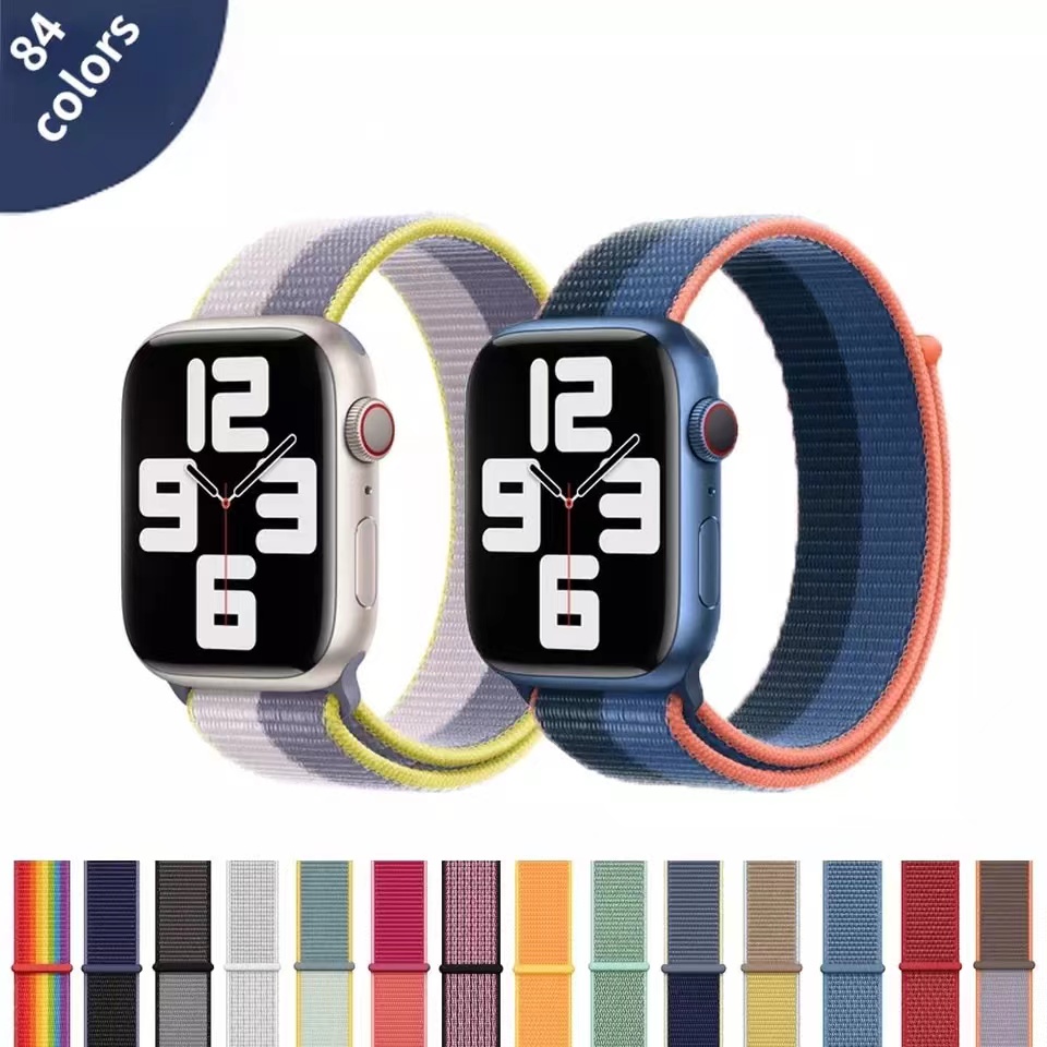 คำอธิบายเพิ่มเติมเกี่ยวกับ มาใหม่ สายนาฬิกา i watch 7/6/5/4/3/SE สาย iWatch สายนาฬิกา สายผ้าไนลอน สายสำหรับ smart watch Se สายนาฬิกา smart watch hW22 plus HW37 HW67PLUS